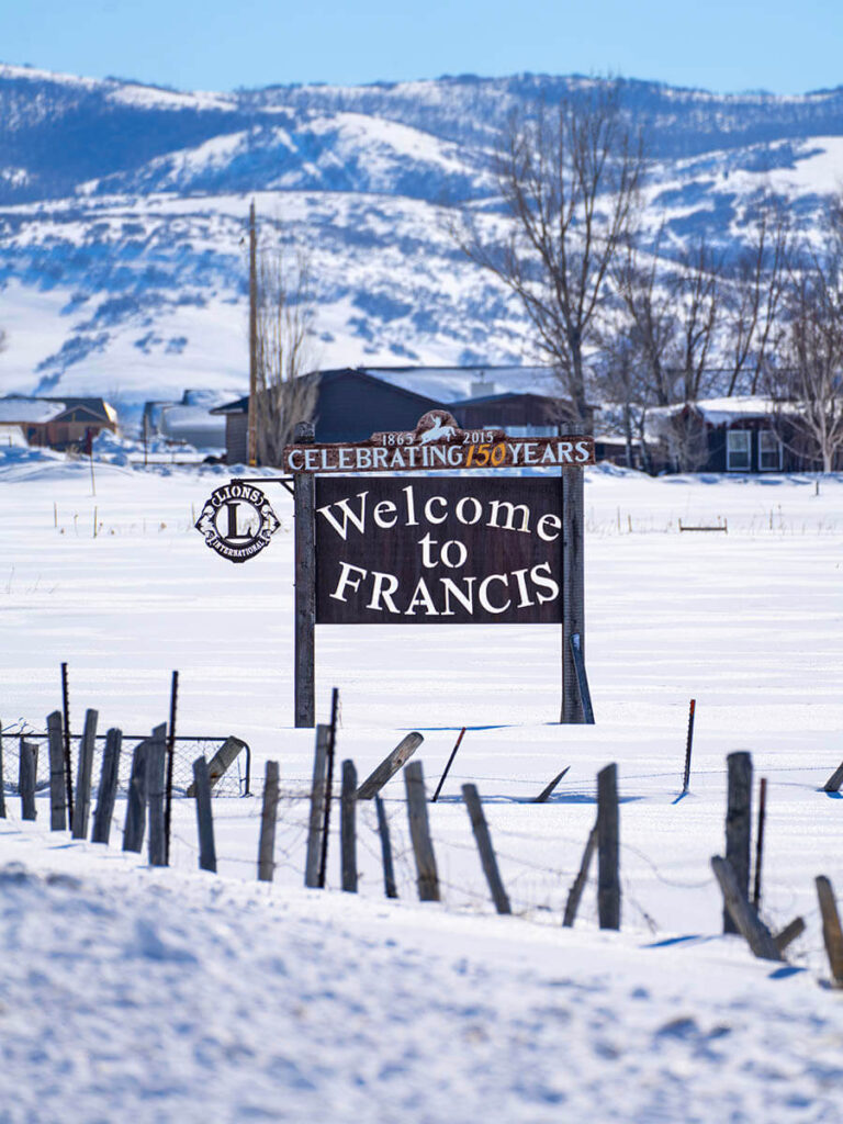 Welcome to Francis, Utah
